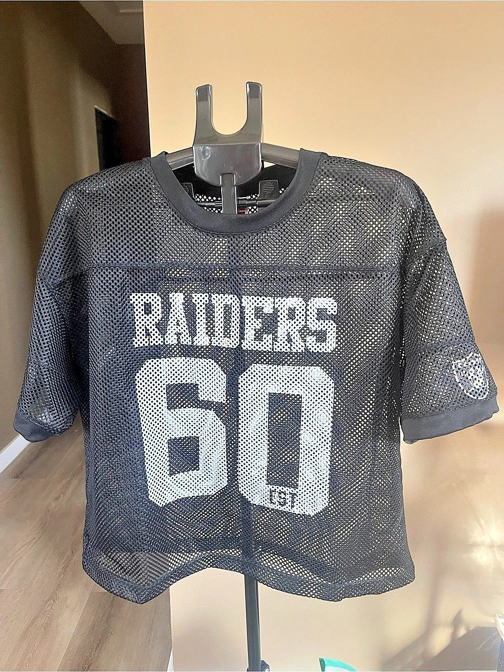 NFL Raiders 60 Jersey Black & White Size Medium